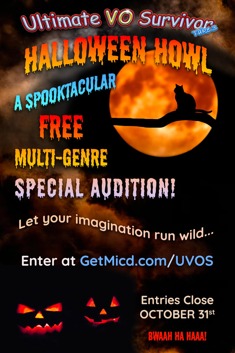 Halloween Howl Special Audition Get Mic’d! A Voice Actors Survival
